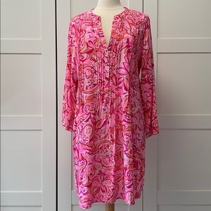 Lilly Pulitzer Sarasota Dress Pink Pout Mango XL